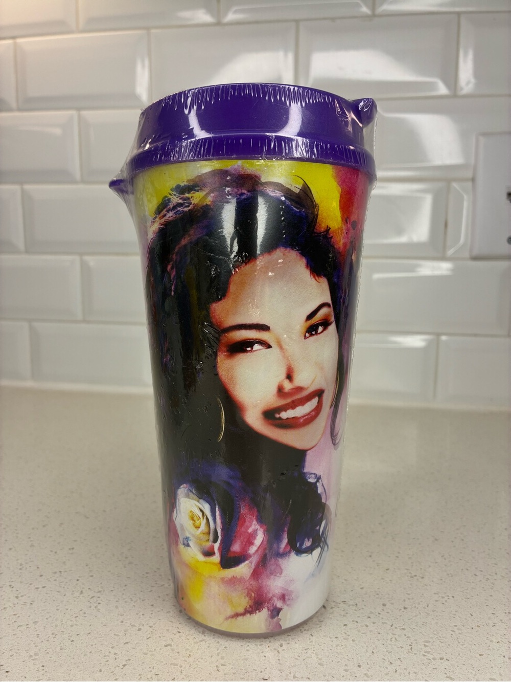 NEW - SELENA Quintanilla Queen of Cumbia Commemorative Ltd Ed Stripes Cups